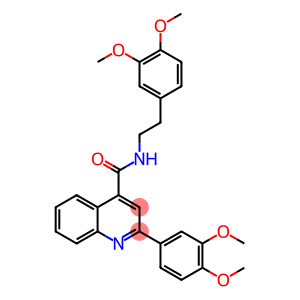 2-(3,4-dimethoxyphenyl)-N-[2-(3,4-dimethoxyphenyl)ethyl]-4-quinolinecarboxamide