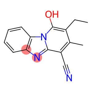 2-ethyl-3-methyl-1-oxo-5H-pyrido[1,2-a]benzimidazole-4-carbonitrile