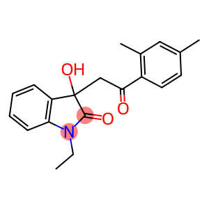 3-[2-(2,4-dimethylphenyl)-2-oxoethyl]-1-ethyl-3-hydroxy-1,3-dihydro-2H-indol-2-one