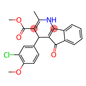 methyl 4-(3-chloro-4-methoxyphenyl)-2-methyl-5-oxo-4,5-dihydro-1H-indeno[1,2-b]pyridine-3-carboxylate