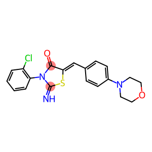 3-(2-chlorophenyl)-2-imino-5-[4-(4-morpholinyl)benzylidene]-1,3-thiazolidin-4-one