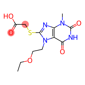 2-((7-(2-ethoxyethyl)-3-methyl-2,6-dioxo-2,3,6,7-tetrahydro-1H-purin-8-yl)thio)acetic acid