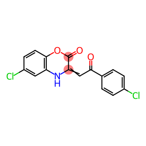6-chloro-3-[2-(4-chlorophenyl)-2-oxoethylidene]-3,4-dihydro-2H-1,4-benzoxazin-2-one