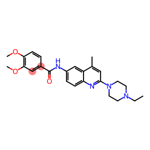Benzamide, N-[2-(4-ethyl-1-piperazinyl)-4-methyl-6-quinolinyl]-3,4-dimethoxy-