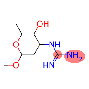 α-L-lyxo-Hexopyranoside, methyl 3-[(aminoiminomethyl)amino]-2,3,6-trideoxy- (9CI)