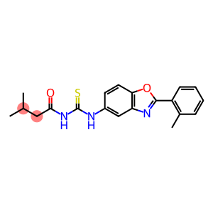 3-methyl-N-{[2-(2-methylphenyl)-1,3-benzoxazol-5-yl]carbamothioyl}butanamide