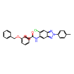 Benzamide, N-[6-chloro-2-(4-methylphenyl)-2H-benzotriazol-5-yl]-3-(phenylmethoxy)-