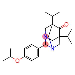 2-(4-isopropoxyphenyl)-5,7-diisopropyl-1,3-diazatricyclo[3.3.1.1~3,7~]decan-6-one