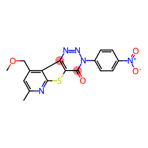 3-{4-nitrophenyl}-9-(methoxymethyl)-7-methylpyrido[3',2':4,5]thieno[3,2-d][1,2,3]triazin-4(3H)-one
