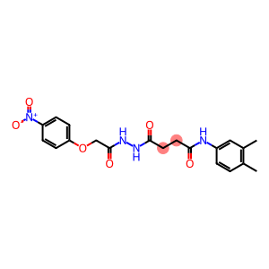 N-(3,4-dimethylphenyl)-4-{2-[(4-nitrophenoxy)acetyl]hydrazinyl}-4-oxobutanamide