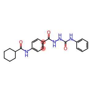 2-{4-[(cyclohexylcarbonyl)amino]benzoyl}-N-phenylhydrazinecarboxamide