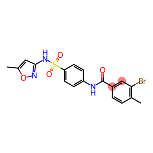 3-bromo-4-methyl-N-(4-{[(5-methyl-3-isoxazolyl)amino]sulfonyl}phenyl)benzamide