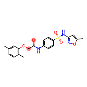 2-(2,5-dimethylphenoxy)-N-(4-{[(5-methyl-3-isoxazolyl)amino]sulfonyl}phenyl)acetamide