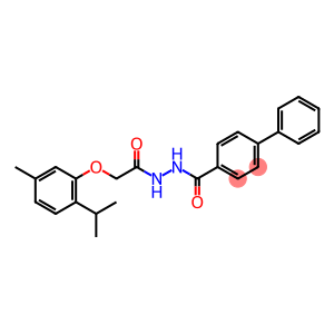 N'-[2-(2-isopropyl-5-methylphenoxy)acetyl]-4-biphenylcarbohydrazide