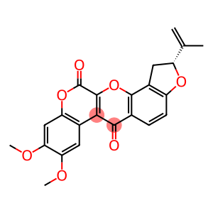 (2R)-1,2-Dihydro-2α-isopropenyl-8,9-dimethoxy-[1]benzopyrano[3,4-b]furo[2,3-h][1]benzopyran-6,12-dione