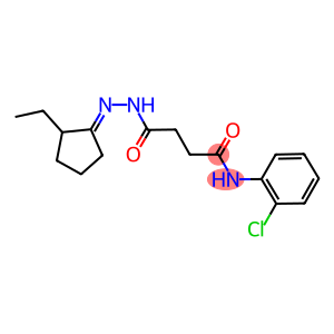 N-(2-chlorophenyl)-4-[2-(2-ethylcyclopentylidene)hydrazino]-4-oxobutanamide