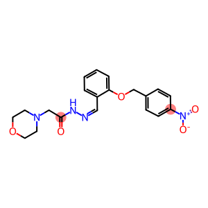 N'-[2-({4-nitrobenzyl}oxy)benzylidene]-2-(4-morpholinyl)acetohydrazide