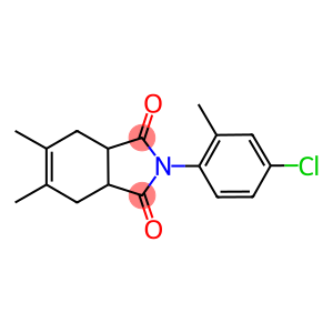 2-(4-chloro-2-methylphenyl)-5,6-dimethyl-3a,4,7,7a-tetrahydro-1H-isoindole-1,3(2H)-dione