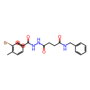 N-benzyl-4-[2-(3-bromo-4-methylbenzoyl)hydrazino]-4-oxobutanamide