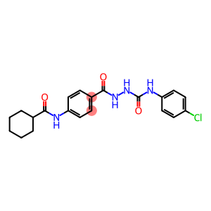 N-(4-chlorophenyl)-2-({4-[(cyclohexylcarbonyl)amino]phenyl}carbonyl)hydrazinecarboxamide