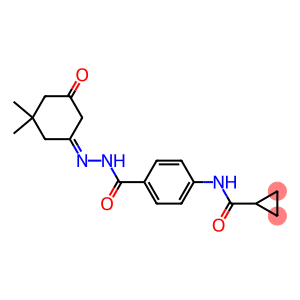 N-(4-{[2-(3,3-dimethyl-5-oxocyclohexylidene)hydrazino]carbonyl}phenyl)cyclopropanecarboxamide