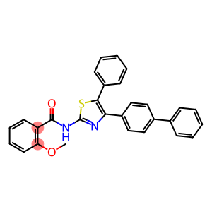 N-(4-[1,1'-biphenyl]-4-yl-5-phenyl-1,3-thiazol-2-yl)-2-methoxybenzamide
