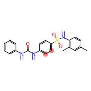 Benzenesulfonamide, N-(2,4-dimethylphenyl)-4-[[(phenylamino)carbonyl]amino]-