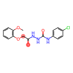 N-(4-chlorophenyl)-2-[(2-methoxyphenoxy)acetyl]hydrazinecarboxamide