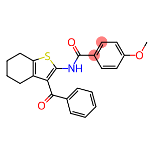 N-(3-benzoyl-4,5,6,7-tetrahydro-1-benzothien-2-yl)-4-methoxybenzamide