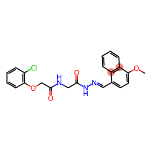 2-(2-chlorophenoxy)-N-(2-{2-[(4-methoxy-1-naphthyl)methylene]hydrazino}-2-oxoethyl)acetamide