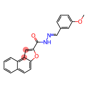 N'-(3-methoxybenzylidene)naphtho[2,1-b]furan-2-carbohydrazide