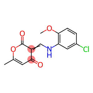 3-[(5-chloro-2-methoxyanilino)methylene]-6-methyl-2H-pyran-2,4(3H)-dione