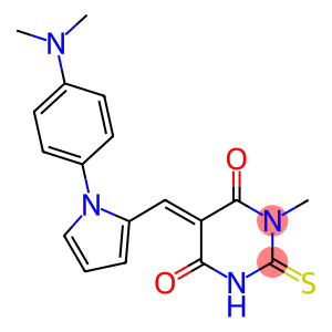 5-({1-[4-(dimethylamino)phenyl]-1H-pyrrol-2-yl}methylene)-1-methyl-2-thioxodihydro-4,6(1H,5H)-pyrimidinedione