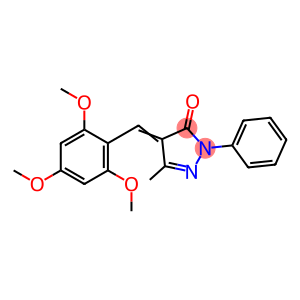 3-METHYL-1-PHENYL-4-((2,4,6-TRIMETHOXYPHENYL)METHYLENE)-2-PYRAZOLIN-5-ONE