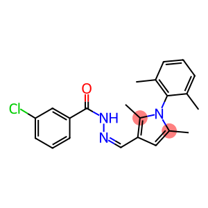 3-chloro-N'-{[1-(2,6-dimethylphenyl)-2,5-dimethyl-1H-pyrrol-3-yl]methylene}benzohydrazide