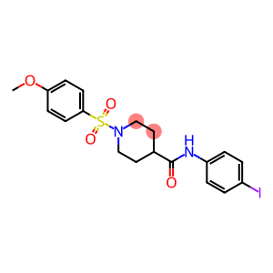 N-(4-iodophenyl)-1-[(4-methoxyphenyl)sulfonyl]piperidine-4-carboxamide