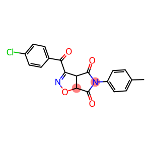 3-(4-chlorobenzoyl)-5-(4-methylphenyl)-3aH-pyrrolo[3,4-d]isoxazole-4,6(5H,6aH)-dione