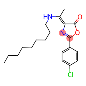 2-(4-chlorophenyl)-4-[1-(nonylamino)ethylidene]-1,3-oxazol-5(4H)-one