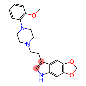 5H-1,3-Dioxolo[4,5-f]indole, 7-[2-[4-(2-methoxyphenyl)-1-piperazinyl]ethyl]-