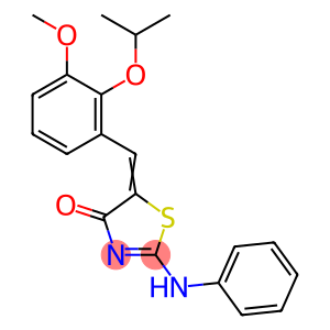 4(5H)-Thiazolone, 5-[[3-methoxy-2-(1-methylethoxy)phenyl]methylene]-2-(phenylamino)-