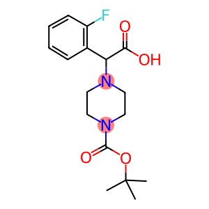 1-Piperazineacetic acid, 4-[(1,1-dimethylethoxy)carbonyl]-α-(2-fluorophenyl)-