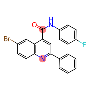 6-bromo-N-(4-fluorophenyl)-2-phenyl-4-quinolinecarboxamide