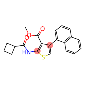 methyl 2-[(cyclobutylcarbonyl)amino]-4-(1-naphthyl)thiophene-3-carboxylate