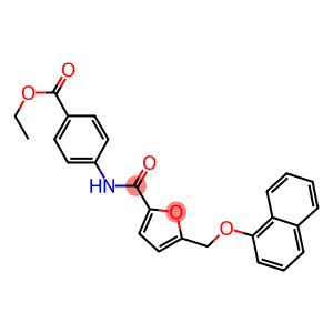 ethyl 4-({5-[(1-naphthyloxy)methyl]-2-furoyl}amino)benzoate