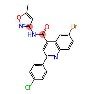 6-bromo-2-(4-chlorophenyl)-N-(5-methyl-3-isoxazolyl)-4-quinolinecarboxamide