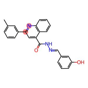 N'-(3-hydroxybenzylidene)-2-(3-methylphenyl)-4-quinolinecarbohydrazide