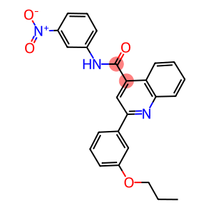 N-{3-nitrophenyl}-2-(3-propoxyphenyl)quinoline-4-carboxamide