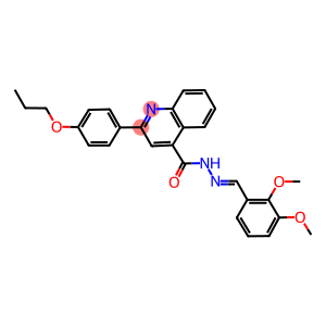 N'-(2,3-dimethoxybenzylidene)-2-(4-propoxyphenyl)-4-quinolinecarbohydrazide