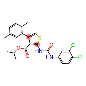 isopropyl 2-{[(3,4-dichloroanilino)carbonyl]amino}-4-(2,5-dimethylphenyl)-3-thiophenecarboxylate