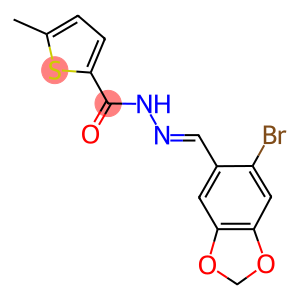 N'-[(6-bromo-1,3-benzodioxol-5-yl)methylene]-5-methyl-2-thiophenecarbohydrazide